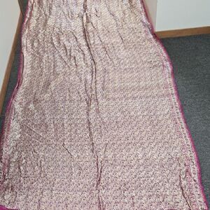 Elegant Pink and Gold Sari